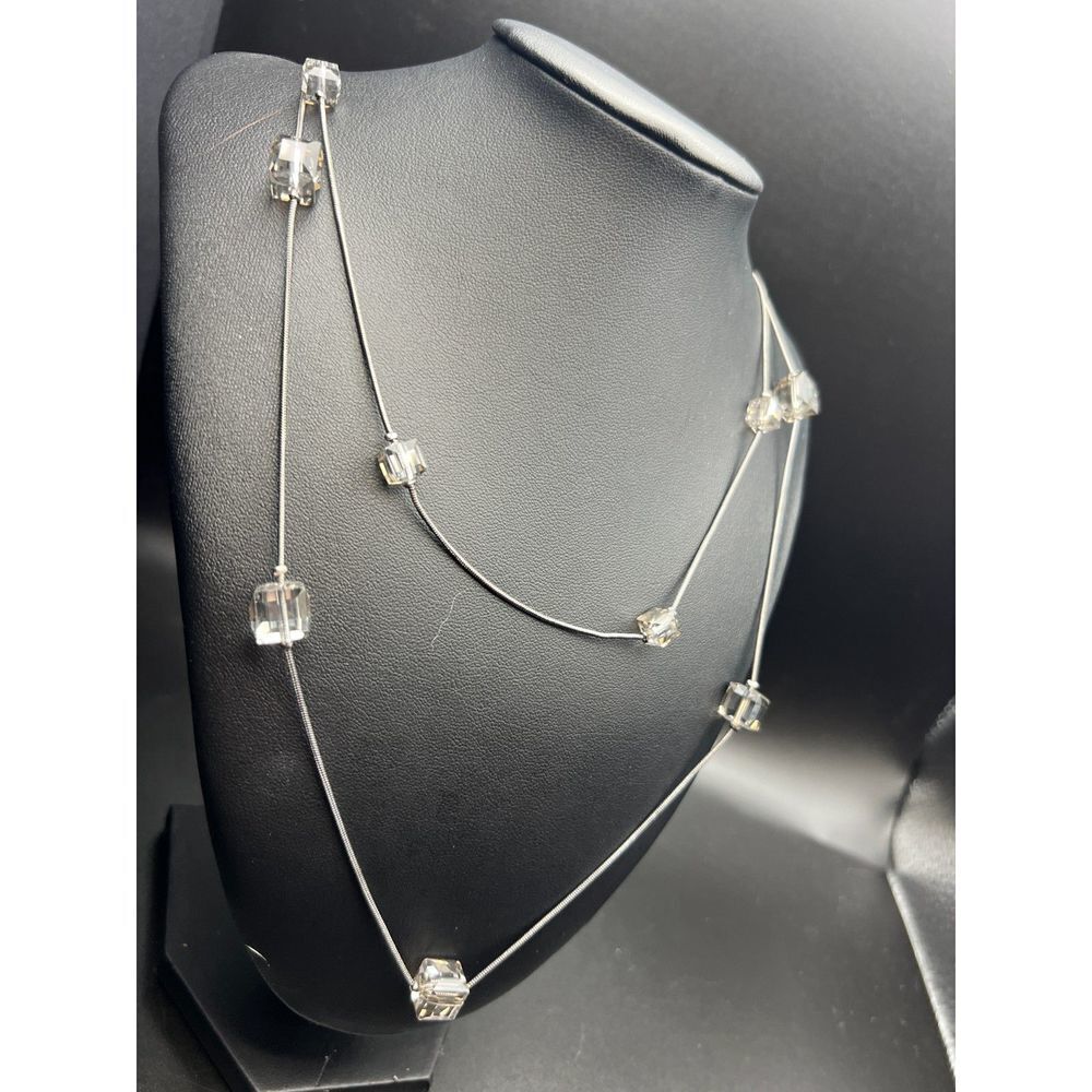 Double-Strand Black Bead Necklace